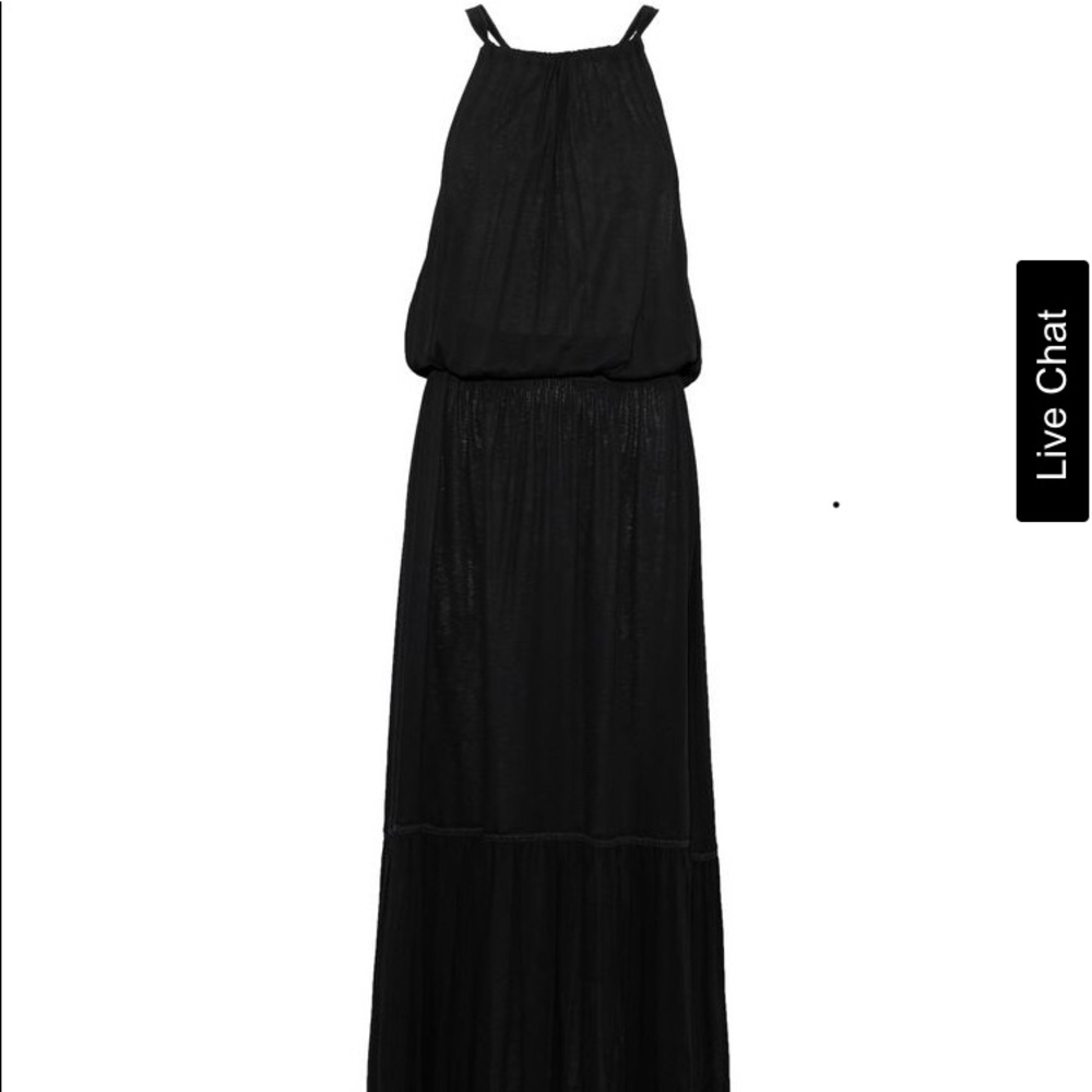 Theory jersey black halter dress (NWT, M)